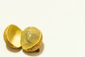 The longan. fresh longan on white background