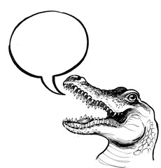 Speaking alligator