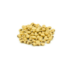 soy beans isolated on white background.