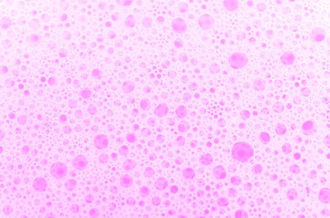 Pink soap bubbles For a background image