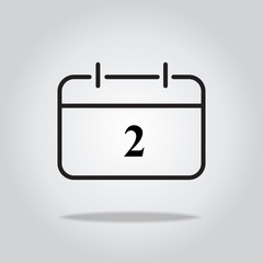 Obraz premium Calendar icon. Vector illustration