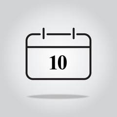Obraz premium Calendar icon. Vector illustration