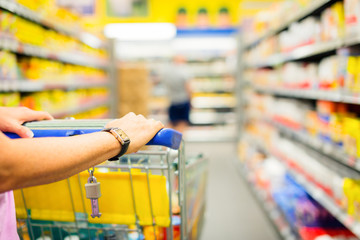 Adult Woman At The Supermarket