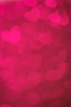 Hearts Bokeh Background ./ Valentine's day background 