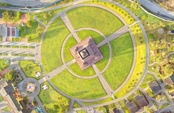 Visit the iconic Mitad del Mundo monument in Quito,offering a stunning aerial view of the center of the world.