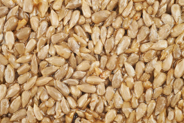 Close-up of a gozinaki confection