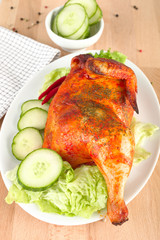 Halbes Paprikahähnchen