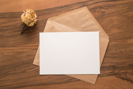 Dry Flower and envelope 