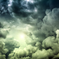 Cloudscape with Ray of Light