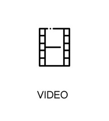 Video flat icon
