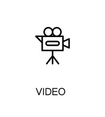 Video flat icon