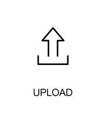 Fototapeta premium Upload flat icon