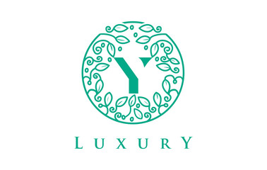 Y Letter Logo Luxury.Beauty Cosmetics Logo