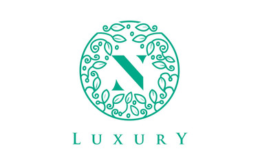 N Letter Logo Luxury.Beauty Cosmetics Logo