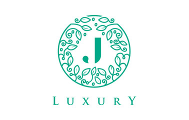 J Letter Logo Luxury.Beauty Cosmetics Logo