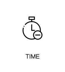 Time flat icon.