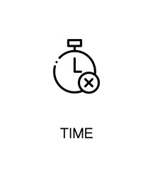 Time flat icon.
