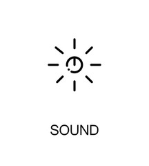 Sound flat icon
