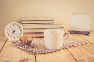 Coffee cup with vintage color effected