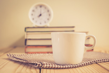 Coffee cup with vintage color effected