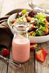 Strawberry poppy seed salad dressing