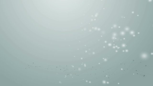 Abstract background of connection concept dot and line element moving on light background