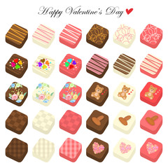 バレンタインのチョコレートセット