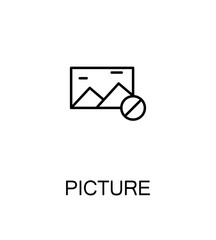 Picture flat icon