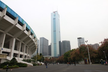 Skyline of Guangzhou, China