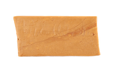 Toffee confection bar isolated