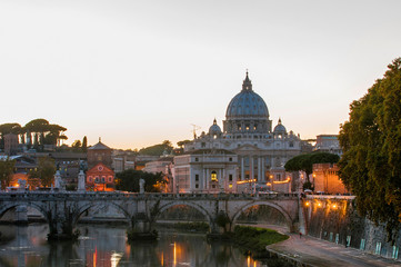 Fototapeta na wymiar Saint Peter's Basilica in Vatican City, Italy