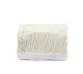 Stick of a goat cheese isolated