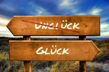 Schild 129 - Glück