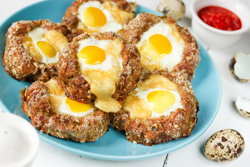Bird nest Easter recipe - meat nests