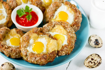 Bird nest Easter recipe - meat nests