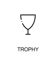 Trophy flat icon