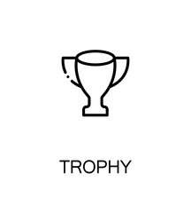 Trophy flat icon