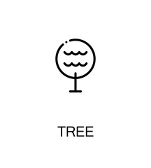 Tree flat icon
