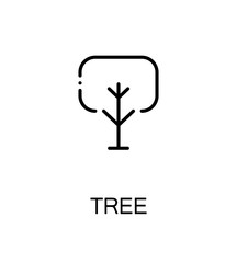 Tree flat icon