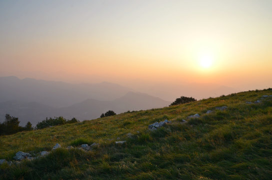 Alba sul monte linzone bergamo