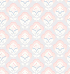 seamless retro pattern with flowers