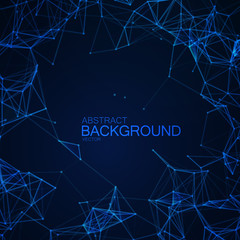 Plexus Lines And Particles Background.