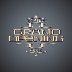 Grand opening vector illustration, background