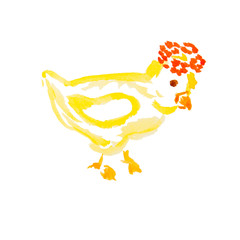 easter chick isolated