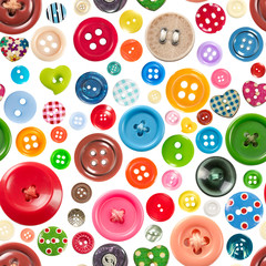 Seamless pattern with colorful buttons
