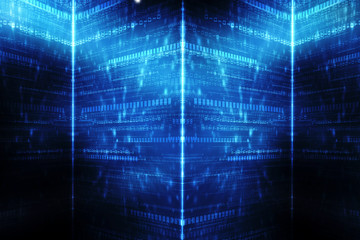 Digital Abstract technology background, 3d rendering