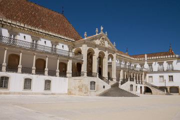 Fototapeta na wymiar Entrance to the Coimbra University, Portugal