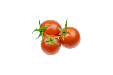 fresh cherry tomato isolated on white background