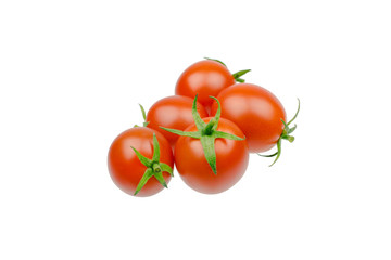 fresh cherry tomato isolated on white background
