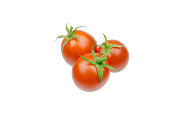 fresh cherry tomato isolated on white background